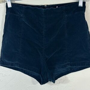 Kimchi Blue Dark Blue High Waist Shorts